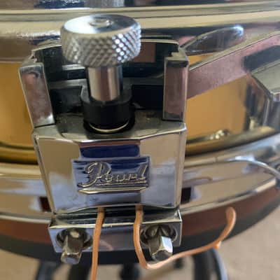 Pearl 13” x 3” brass shell piccolo snare 80s/90s? - Brass with chrome hardware image 5