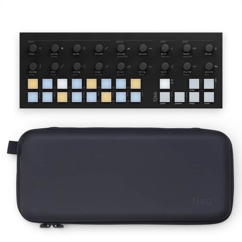 Torso Electronics T1 Algorithmic Sequencer, Black + T1CC Carry Case Bundle image 1