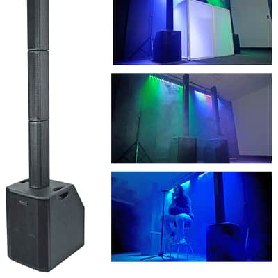 Rockville TITAN ARRAY SYSTEM Pro Powered Column Array Speaker w/10" Sub+Backpack image 4