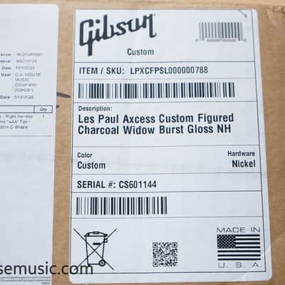 Gibson Custom Shop Les Paul Axcess Custom Figured - Charcoal Widow Burst - 1 of 2 image 21