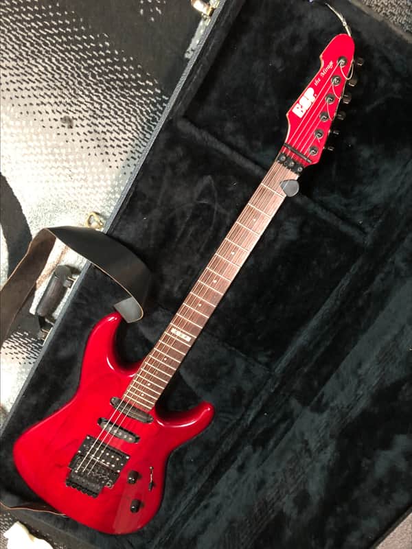 ESP Mirage Deluxe 1995 - see thru red image 1