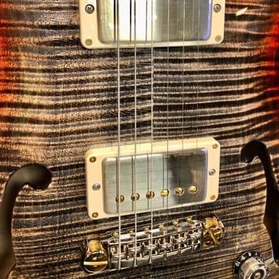 Paul Reed Smith PRS Hollowbody II Piezo 10 Top Charcoal Cherry Burst image 8