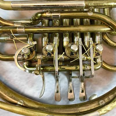F.E. Olds F/Bb Double French Horn 4 Valve With Case image 15