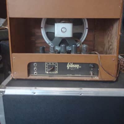 Gibson BR-6, 10 watt amplifier "1948-1954" - Brown, gold grill image 4