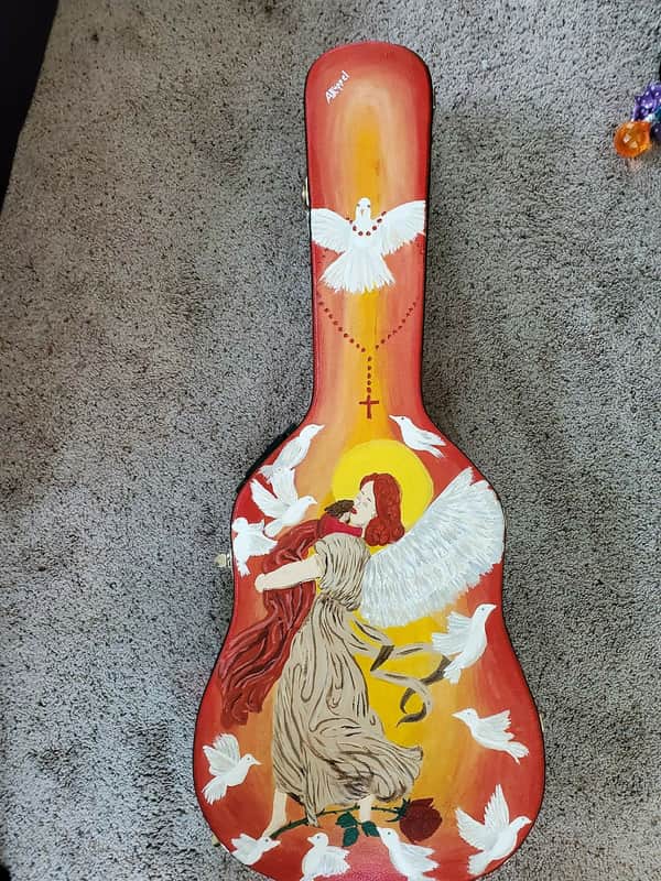 Handpainted Dreadnought Hard Case image 1