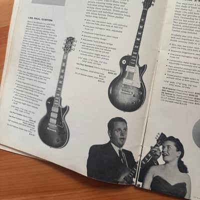 1960 Gibson Full line catalog Burst Es335 Les Paul ES330 Melody Maker PAF Case Candy Vintage imagen 10