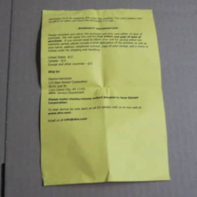 lightly handled Electro-Harmonix EMPTY CARDBOARD BOX & orig Owner's Manual & Warranty / Registration paperwork ONLY for Nano LPB-1 Linear Power Booster (NO pedal) from 2010s, specifically 2015 image 19