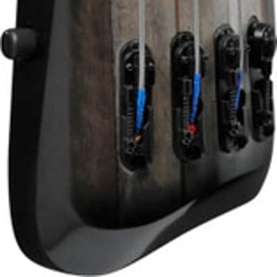 Ibanez UB Upright 4 String Bass w/Bag - Black Ice Burst Low Gloss (UB804BUL) image 2
