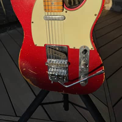 Fender Telecaster Sparkle Red Heavy Relic Custom Shop 2008 with Stetsbar Tremolo Tail Piece Sparkle Red image 2