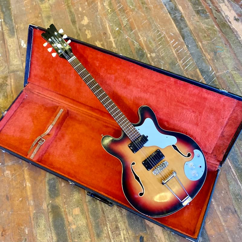 Mosrite Celebrity III c 1967 Sunburst original vintage USA 1966 Mosley image 1