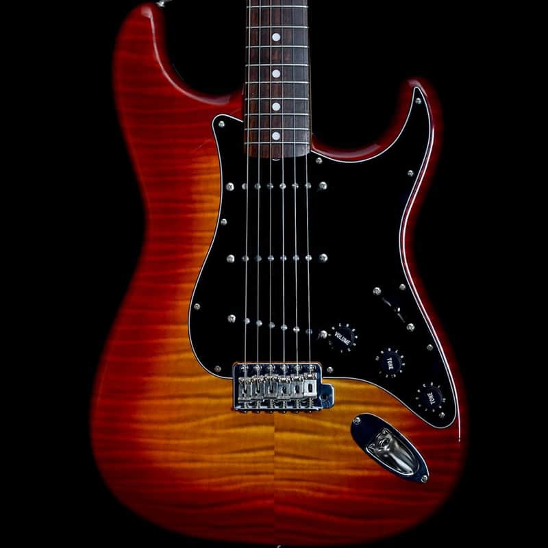 Squier By Fender SST-39 Silver Series Stratocaster w/ Foto Flame Finish, Pre-Owned image 1