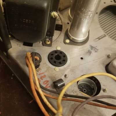 Voice of Music Stereo Tube Preamp Mono Amp 12AX7 Project 6L6 6E5 Guitar 1960 Steel image 9