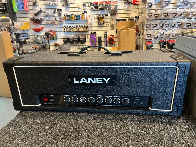 Laney AOR A100 Series 11 100 watt All Tube Guitar Amplifier Head 1990’s - Black image 1