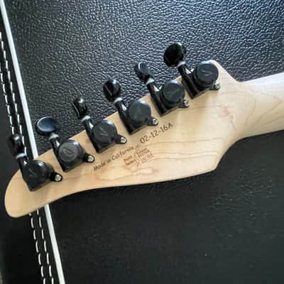Tom Anderson 2016 Drop T Hollow Chambered Electric Guitar - STUNNING Figured Top Black and Grey image 14