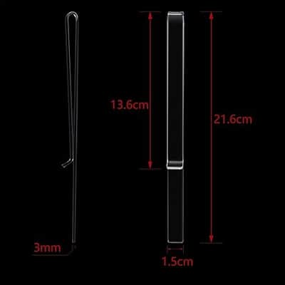 Music Stand Clips Music Stand Page Holder Transparent Sheet Holder Clear Acrylic Music Read Clip for Wind for Musician Outdoor (12 Pieces) image 2