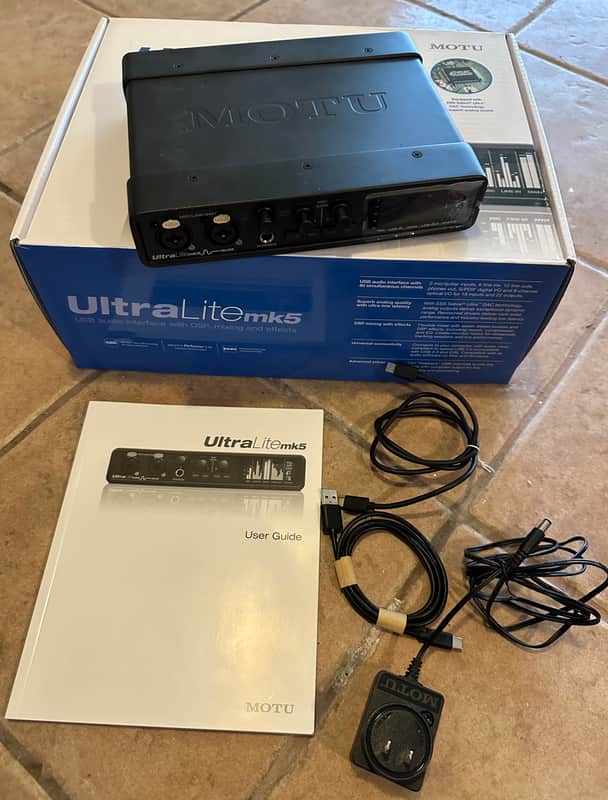 MOTU UltraLite-mk5 USB-C Audio Interface 2021 - Present Black image 1