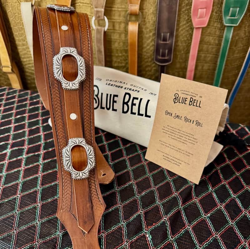 Blue Bell Straps LEMMY DARK COFFEE (Hand Made Exclusive UNIQUE  for Al’s Music Factory) image 1