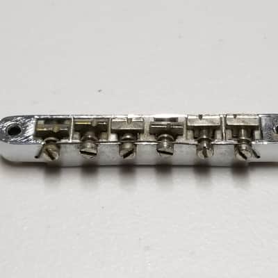 1966 - 1970s Gibson ABR-1 Chrome Bridge - Foundry Mark - 100% Genuine Vintage - No Sags or Cracks! image 1