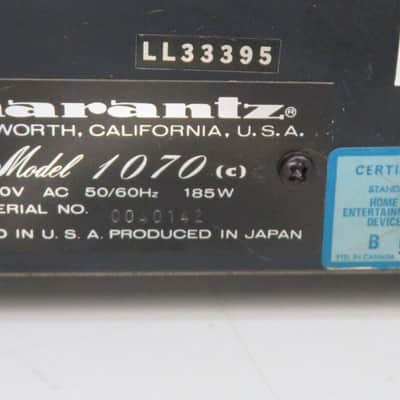 MARANTZ 1070 INTEGRATED STEREO AMPLIFIER SERVICED FULLY RECAPPED MINT image 10