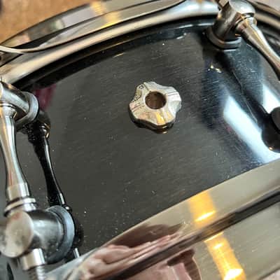 Mapex BPML4500LNTB Black Panther Black Widow 14x5" Maple Snare Drum 2010s - Transparent Black image 4