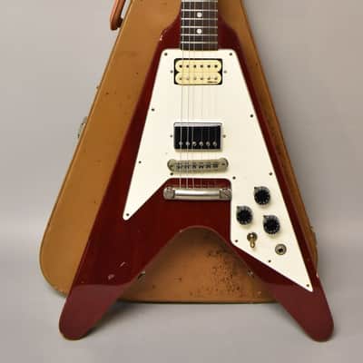 1978 Greco Japan FV-600 Flying V (Cherry Red) (w/ OHSC) | Reverb