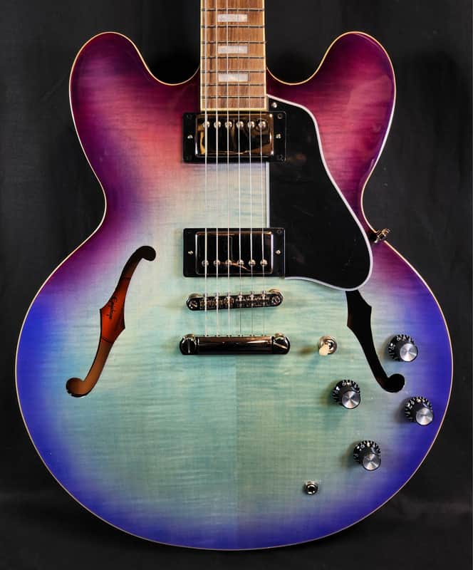 Epiphone ES-335 Figured, Blueberry Burst, Inspired By Gibson image 1