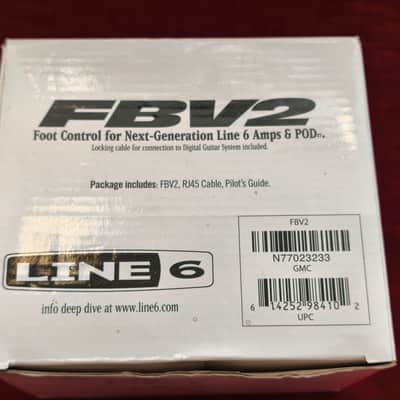 Line 6 FBV2 2-Button Footcontroller / Footswitch - NOS (Brand New in Box w/ Cable) image 2