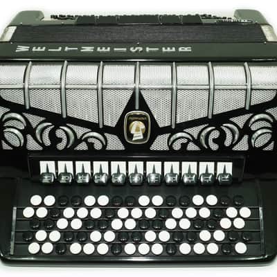Weltmeister Grandina Button Accordion 120 Bass, made in Germany, 5 Row Bayan B Griff, Straps and Case, 2738 image 7