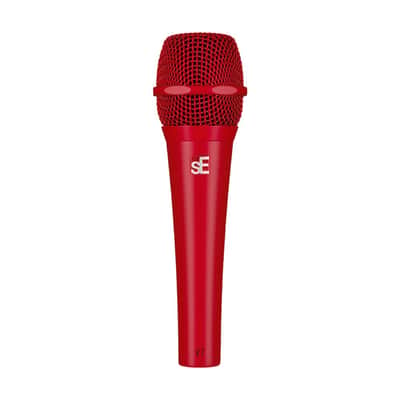 sE Electronics V7 Red Supercardioid Dynamic Handheld Vocal Microphone — XLR, Color-Matched Stage Mic image 1