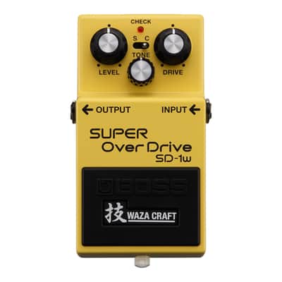 Boss SD-1W Waza Craft Super Overdrive + BIC-10A-YL 10ft Instrument Cable, Yellow image 4
