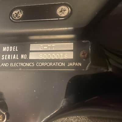 Roland G-77 bass 1985 - cream SER# 000018!   w/ Original case image 2