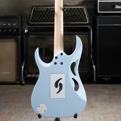 Ibanez PIA3761C Steve Vai Signature Electric Guitar - Blue Powder with Hardshell Case image 10