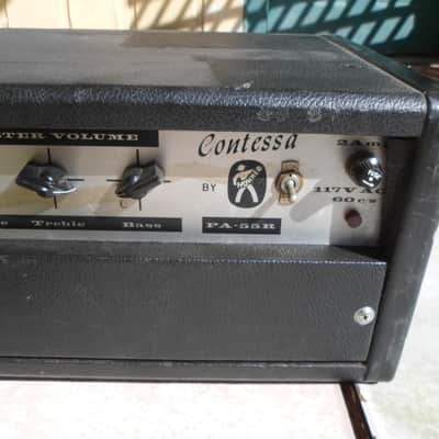 Hohner VINTAGE RARE 1960s Bartell Designed Contessa 55R 6L6 Tube Amp Head 1960's image 3