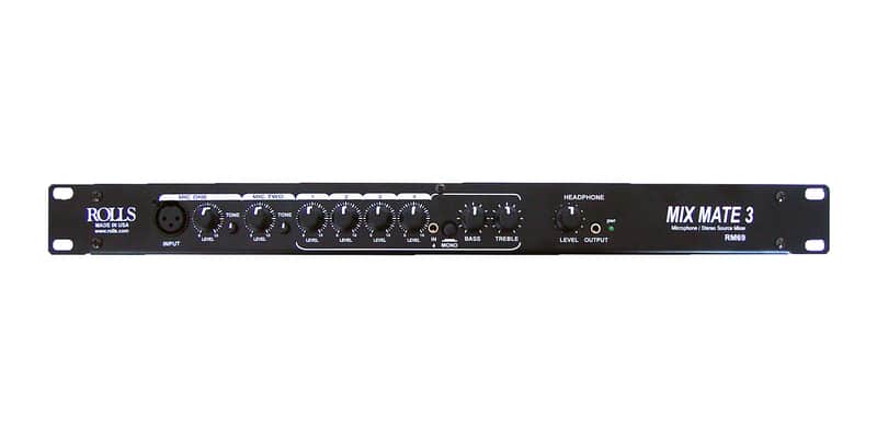 Rolls RM69 1U 6-Channel Audio Mixer image 1