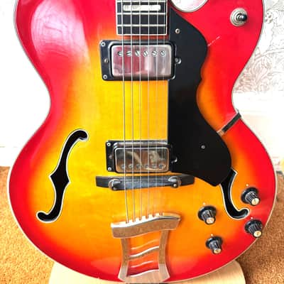 Hagstrom Jimmy (1976) - Cherry Sunburst, Excellent Condition, HSGFC, Free Worldwide Shipping ! image 2