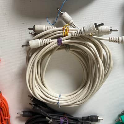 Lot of 47 Vintage Tascam Color coded RCA cables 5’ image 18