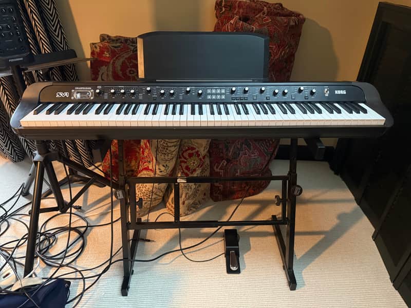Korg SV1-88 Stage Vintage Digital Piano 2009 - Present - Black with White / Black Keys image 1