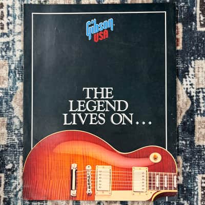 1989 Gibson The Legend Lives On Electric Vintage Guitar Catalogue! E15 image 1