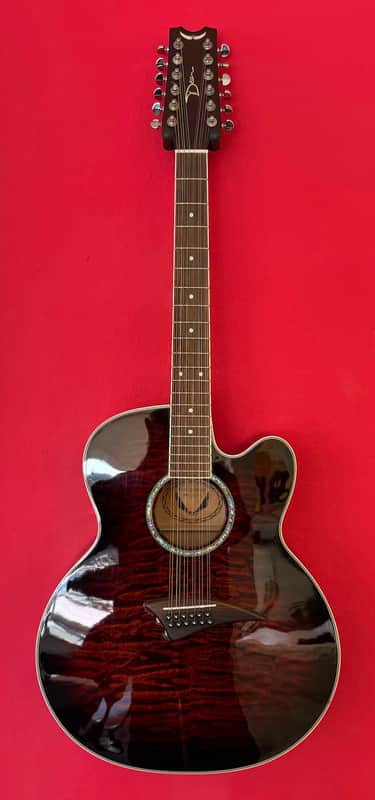 Dean JC-QM-12-TGE / 12-String Jumbo Cutaway / compare with Gretch Guild Alvarez Takamine image 1