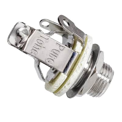 Pure Tone Mono Multi-Contact 1/4 in. Output Jack Nickel No More Crackle! PTT1 image 4