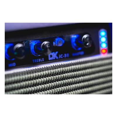 DK iC-30 30W Acoustic Guitar Amp with Mic Input, Bluetooth and Reverb - Light Purple image 9
