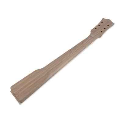 Mahogany guitar neck 22fret 24.75inch maple Fretboard Bolt on heel trapezoid image 3