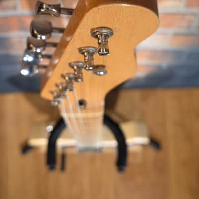 T-Style Partscaster w/ HSC -Fender Highway One USA Blonde Body, Warmoth Neck, Lollar Bridge Pickup, Cloth Wire Neck Pickup, Grover Deluxe Tuners, Fender Bridge image 3