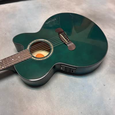 1997 Gibson EC-10 Standard Acoustic Electric Guitar Emerald Green w/OHSC image 12