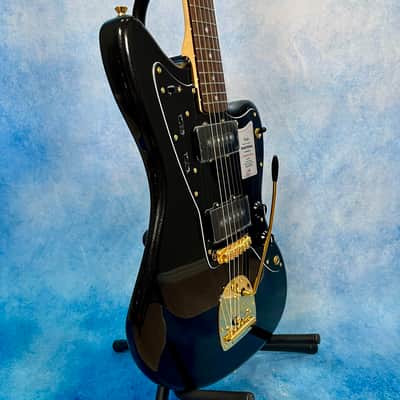 2025 Fender Japan Traditional Collection '60s Jazzmaster – Black Pearl / Gold, Matching Headstock, MIJ image 6