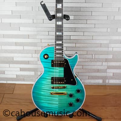 Gibson Custom Shop Dealer Select Les Paul Custom Figured – Opal Reef image 17