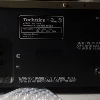 TECHNICS ST-S1L Stereo Tuner FM/MW/LW  1980 - révisé image 20