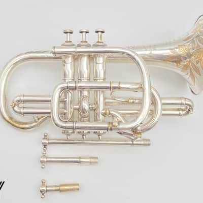 Courtois Levy's Model Cornet 1880s - Silver image 1