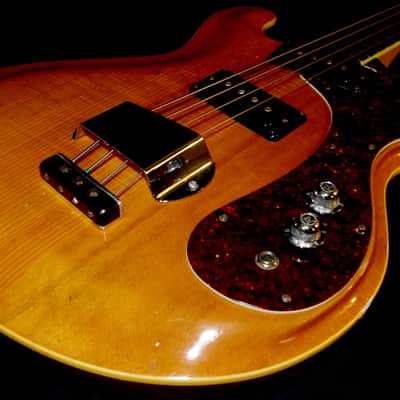 Mosrite MARK X, Model 502 JOE MAPHIS BASS 1967 Natural. Walnut Body. Spruce Top. Maple Neck. image 5