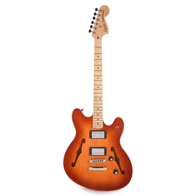 Squier Affinity Series Starcaster Deluxe Sienna Sunburst image 4